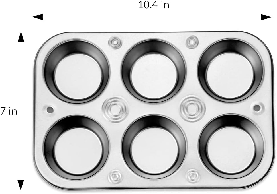 Wilton Set of 2 Recipe Right 6-Cup Muffin Pans