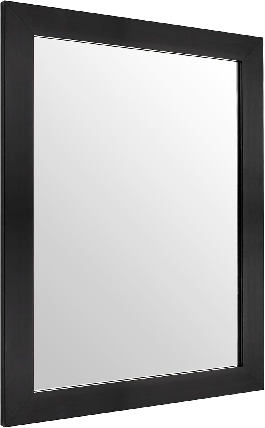 Amazon Basics Rectangular Wall Mount Mirror 16" x 20" - Standard Trim, Black
