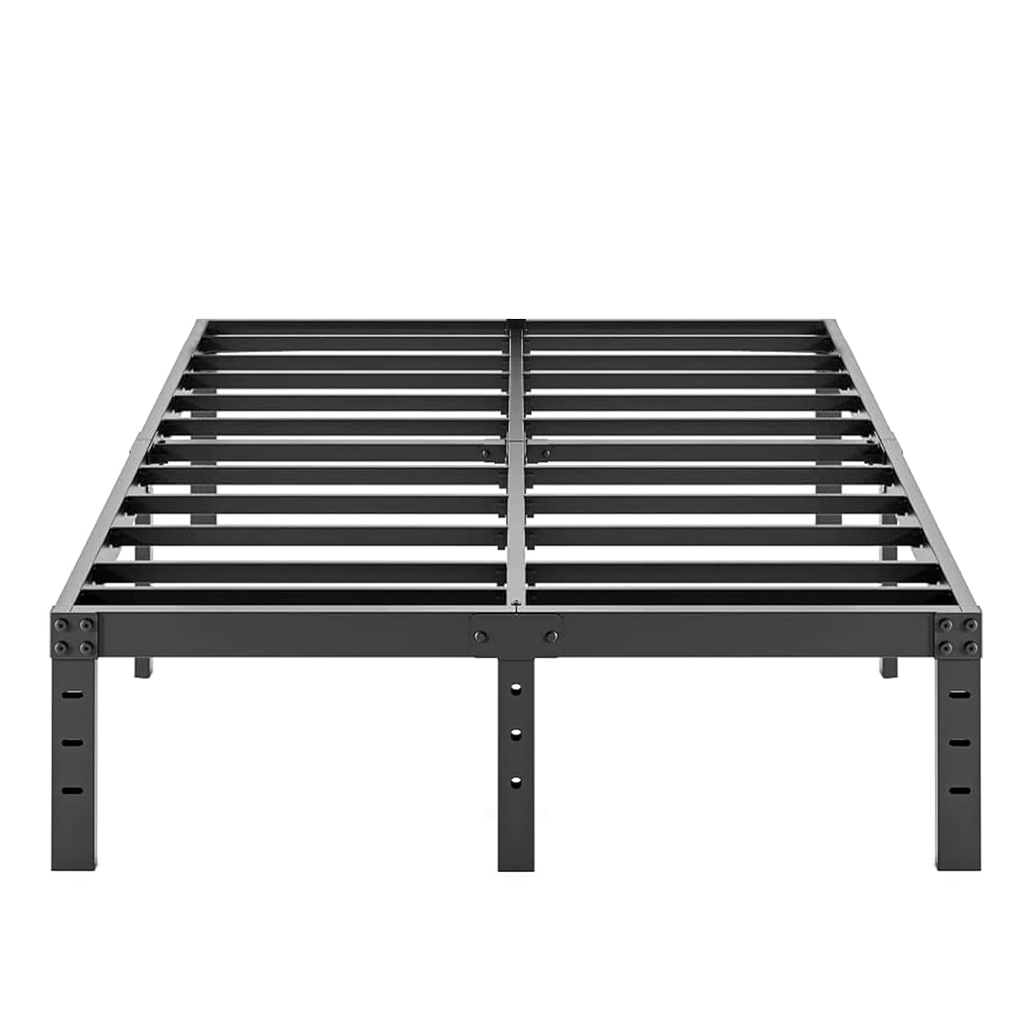 Twin Metal Bed Frame - 16 Inch Tall, No Box Spring Needed, Heavy Duty Platform With Storage Space, Sturdy Non-Slip Noiseless
