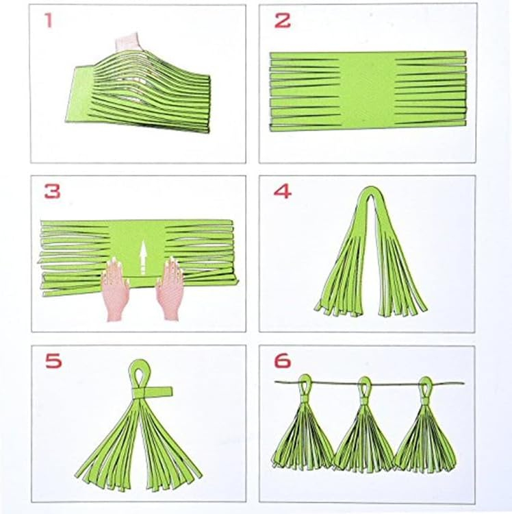Party N Beyond Decoration Tissue Paper Tassel Artificial Garland
