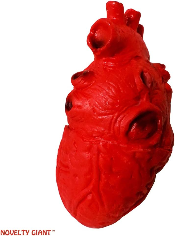 Oversized Red Foam Latex Heart Halloween Wall Prop