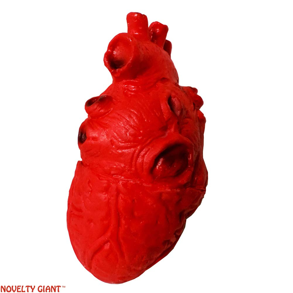 Oversized Red Foam Latex Heart Halloween Wall Prop