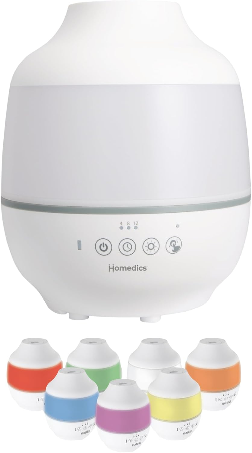 HoMedics TotalComfort 360 Cool Mist Ultrasonic Humidifier UHE-CM18, White