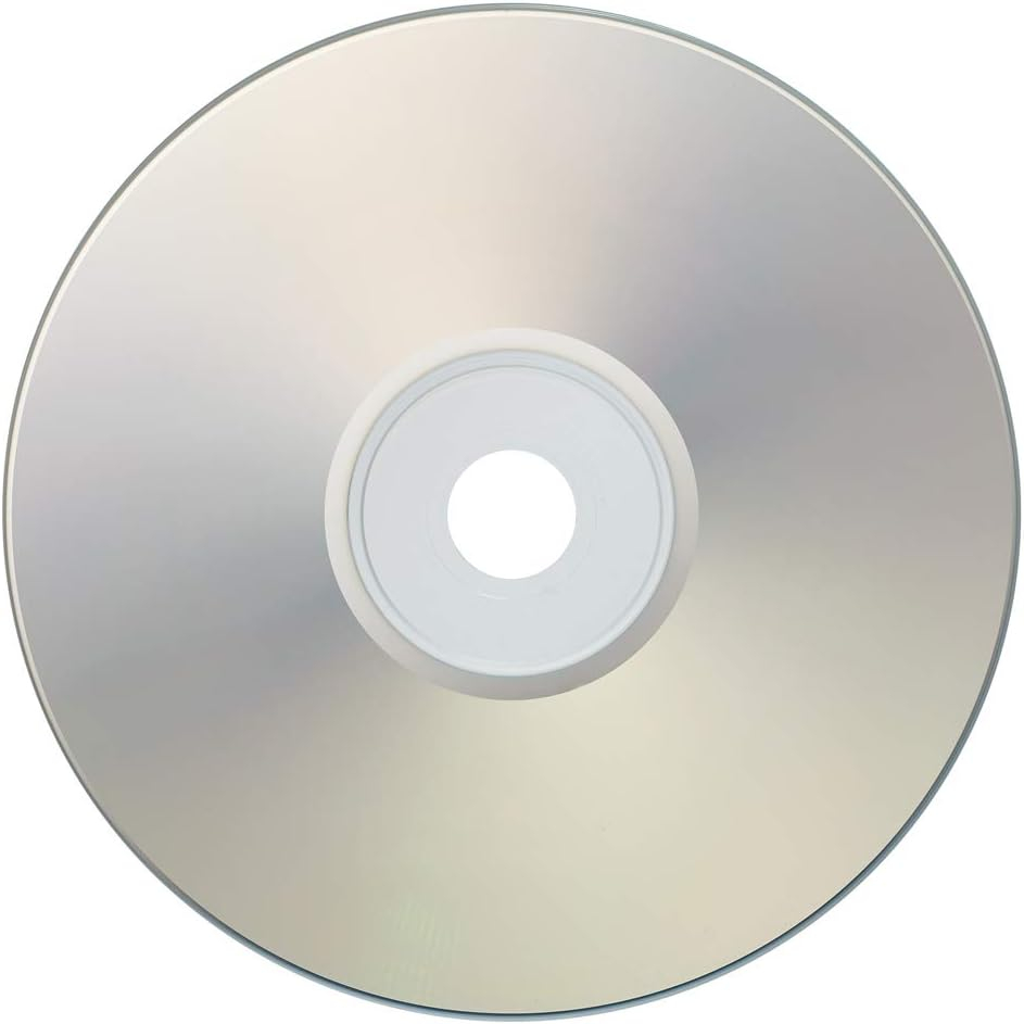 100 Pack Ritek Pro (Professional Grade) CD-R 52X 700MB Shiny Silver Lacquer Silk Screen Printable Blank Media Recordable Disc