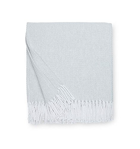 Rustic Gray Cotton Throw with Fringe Detail