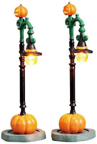 Lemax Spooky Town Witch Pumpkin Patch Lights, Set of 2, B/O (4.5V) #74217