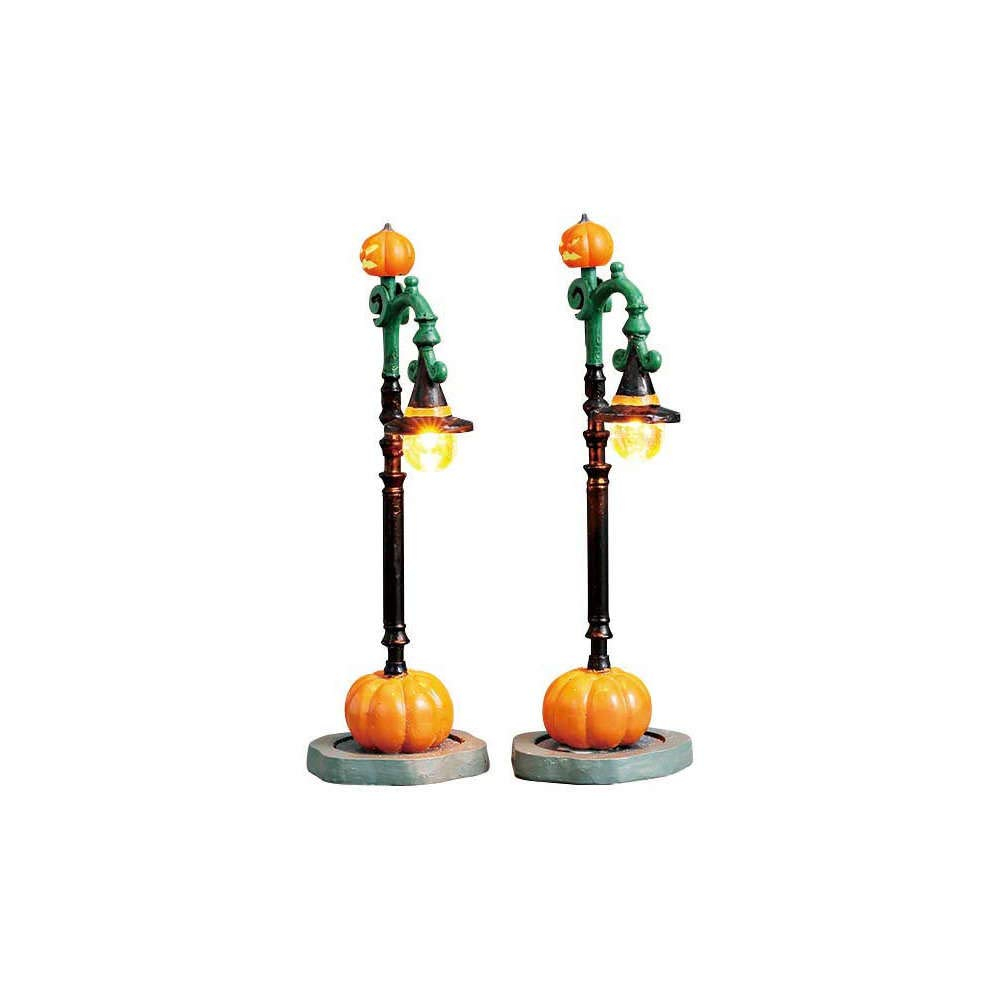 Lemax Spooky Town Witch Pumpkin Patch Lights, Set of 2, B/O (4.5V) #74217