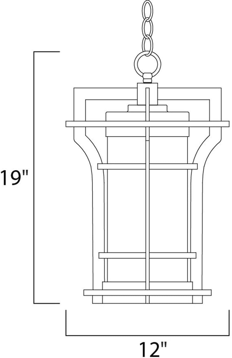 Maxim Lighting Oakville 1 - Light Pendant in  Black Oxide