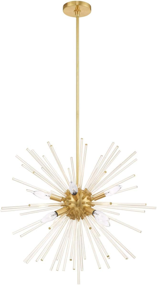 Livex Lighting Utopia 8 - Light Chandelier in  Satin Brass
