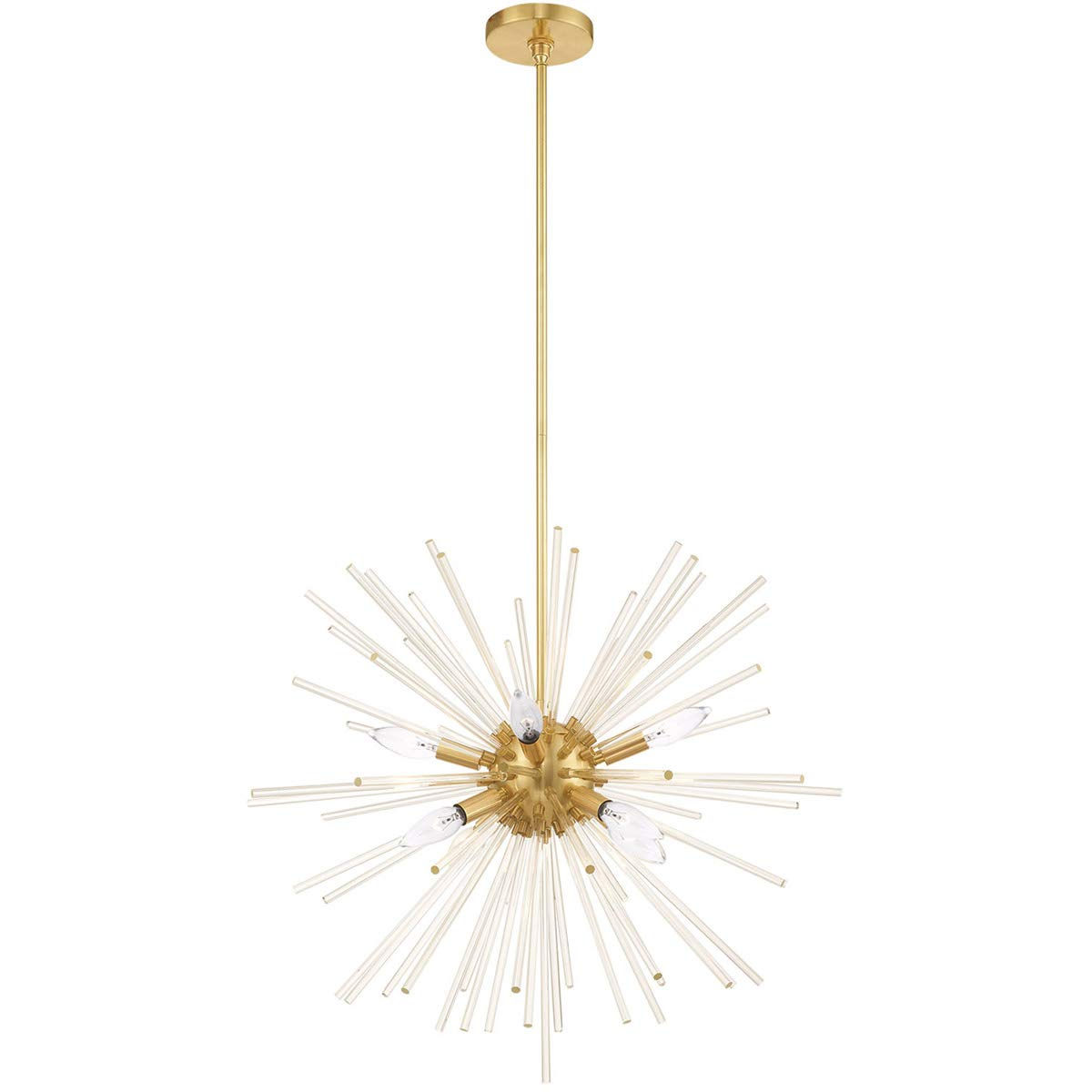 Livex Lighting Utopia 8 - Light Chandelier in  Satin Brass