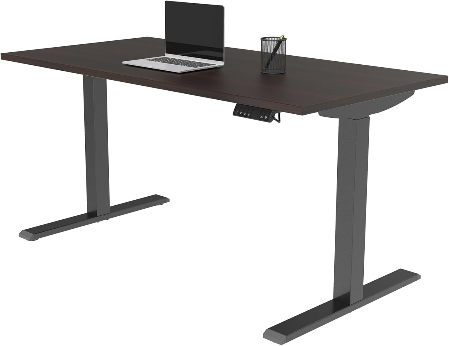 Realspace® Magellan Performance Electric 60"W Height-Adjustable Standing Desk, Espresso