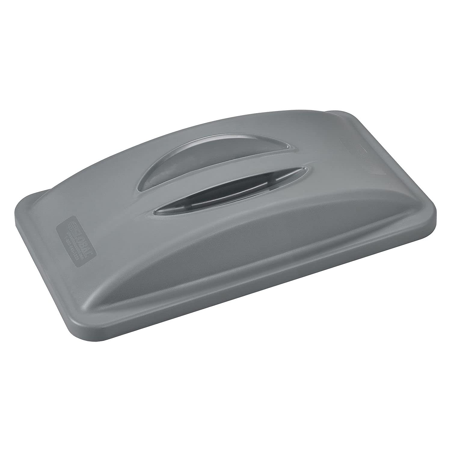 Global Industrial A-PR003GY Solid Recycling Lid with Handle, Gray