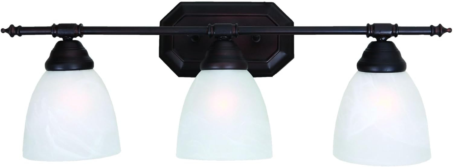 Y-Decor  Jeffrey 3 Light Vanity light in Oil Rubbed Bronze