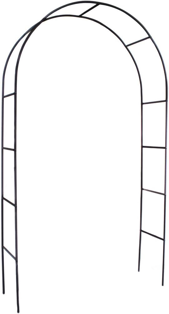Metal Garden Arch 7.8ft High X 4.5ft Wide Garden Arbor for Various Climbing Plant Outdoor Garden Lawn Backyard Wedding Arch Party Decoration Archway