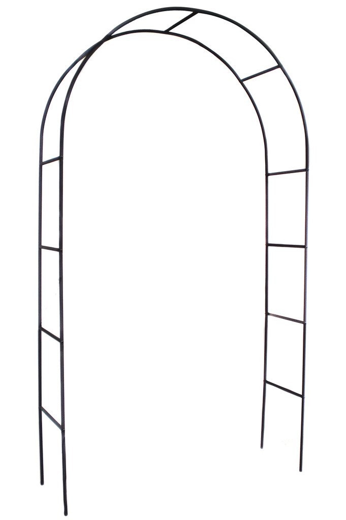 Metal Garden Arch 7.8ft High X 4.5ft Wide Garden Arbor for Various Climbing Plant Outdoor Garden Lawn Backyard Wedding Arch Party Decoration Archway