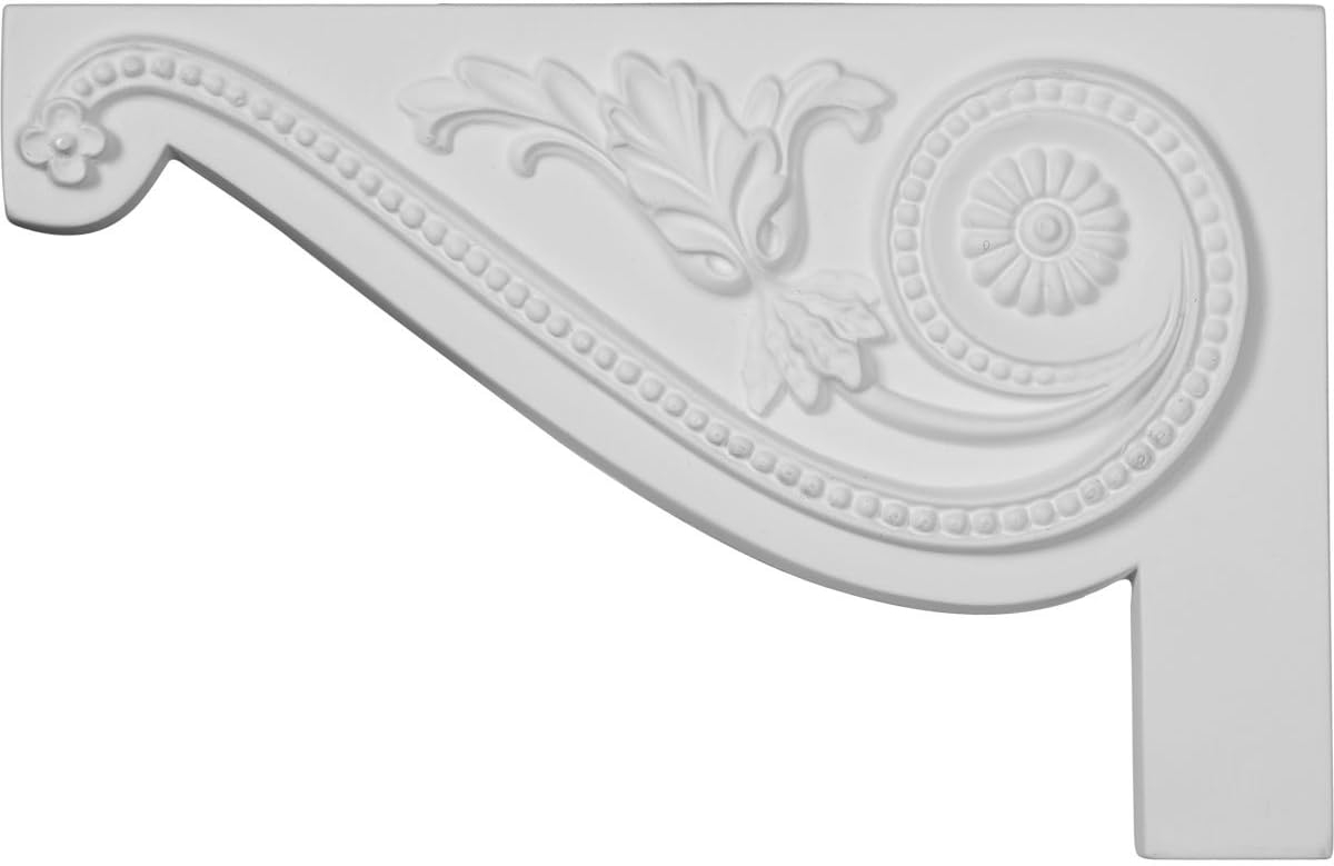 Ekena Millwork Large Pearl Stair Bracket, Left