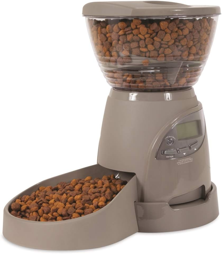 Petmate Portion Right Programmable Pet Feeder, 5 lbs, for Dogs and Cats