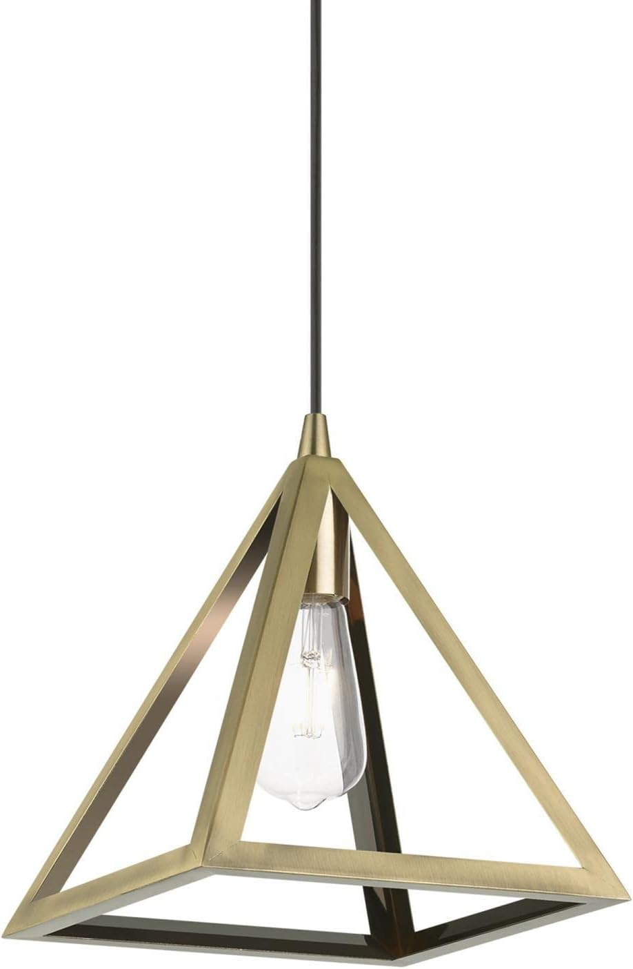 Livex Lighting Pinnacle 1 - Light Pendant in  Antique Brass