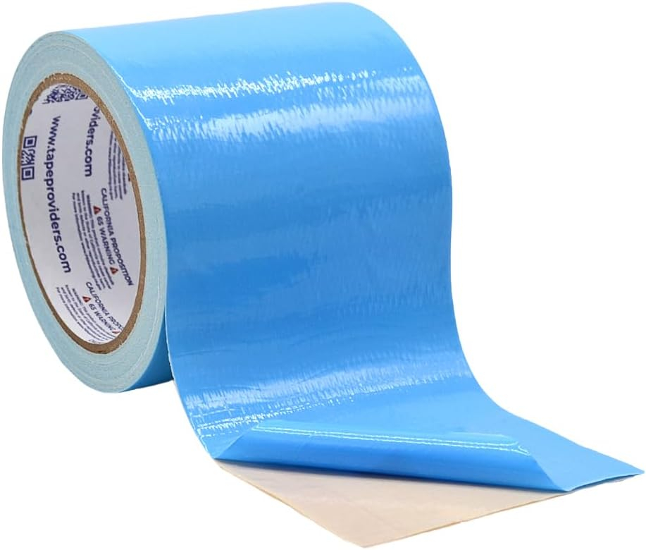 WOD Blue Double Sided Carpet Tape 4 in. x 25 feet. Strong Adhesion Indoor Outdoor Rugs