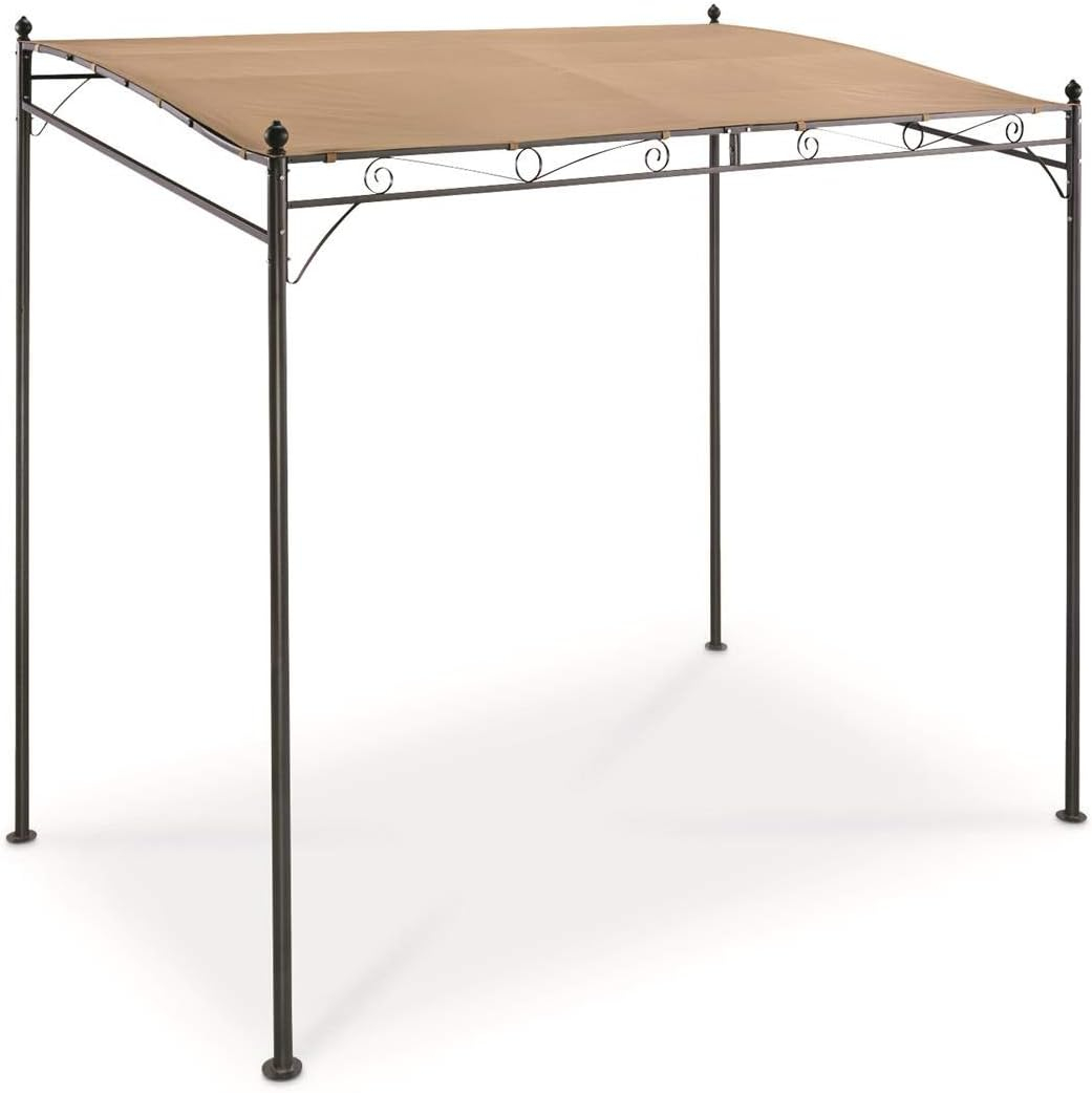 Tan 5' x 8' Steel Frame Outdoor Gazebo Canopy