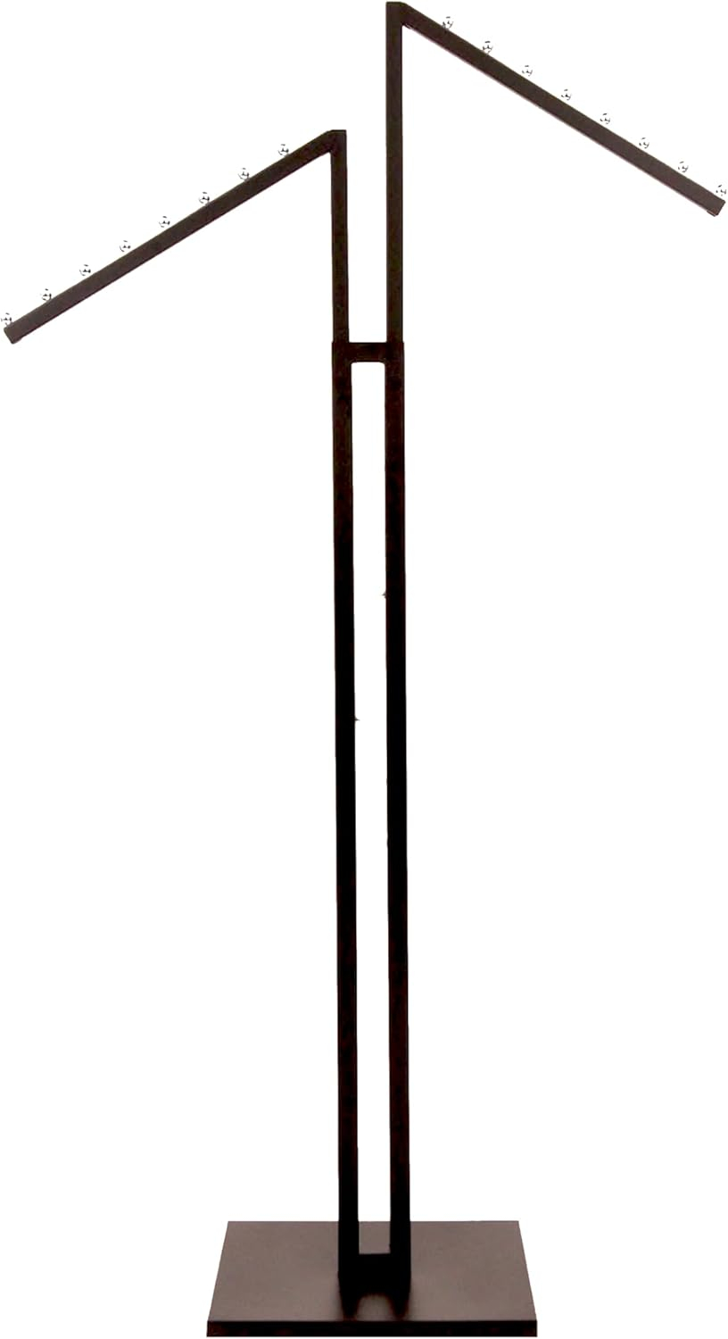 SSWBasics Black 2-Way Clothing Rack with Slant Arms