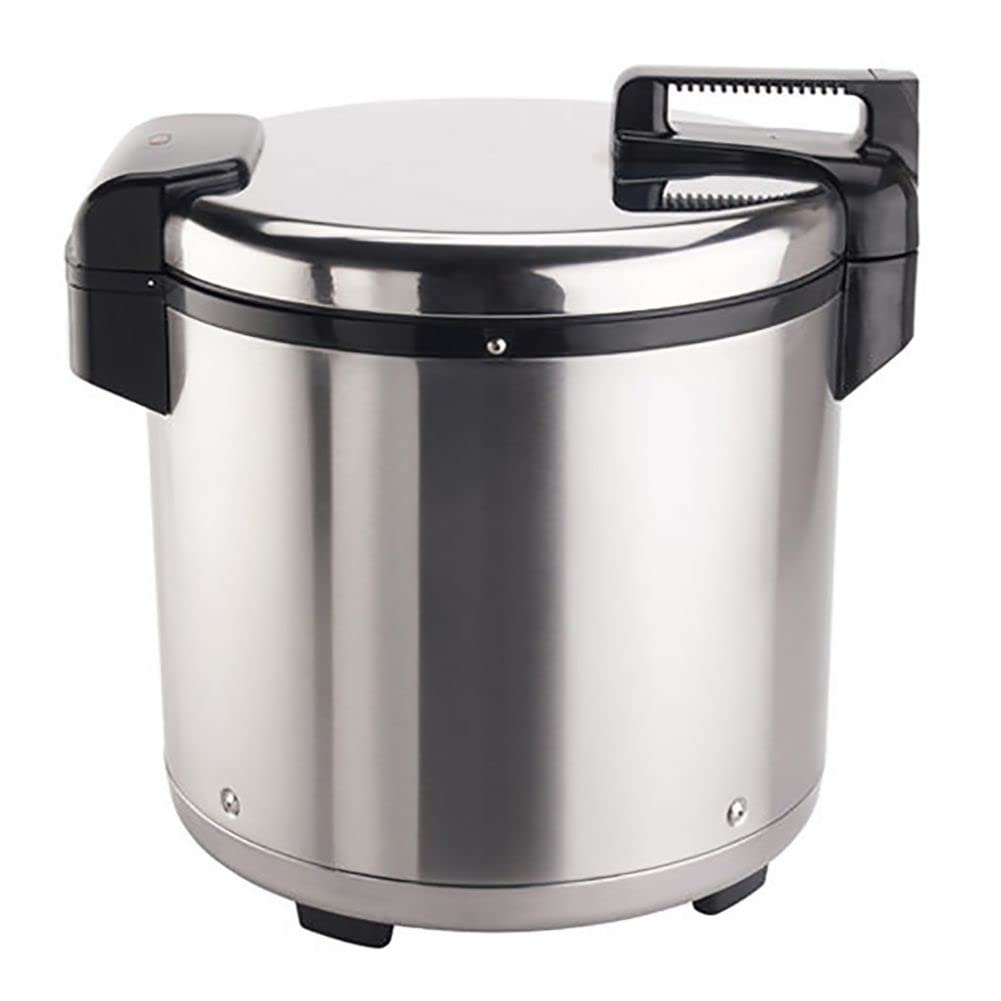 Stainless Steel 100 Cup Electric Rice Warmer with Hinged Lid