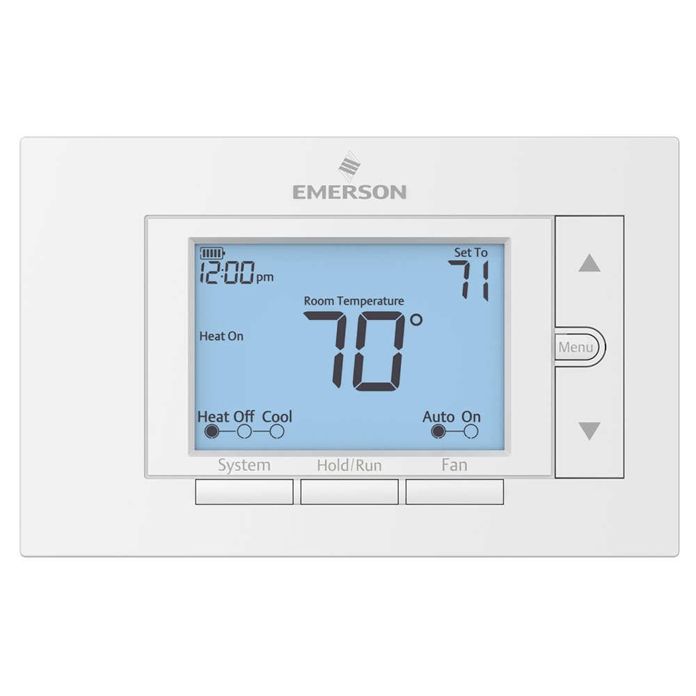 White Digital 7-Day Programmable Thermostat with Backlit Display