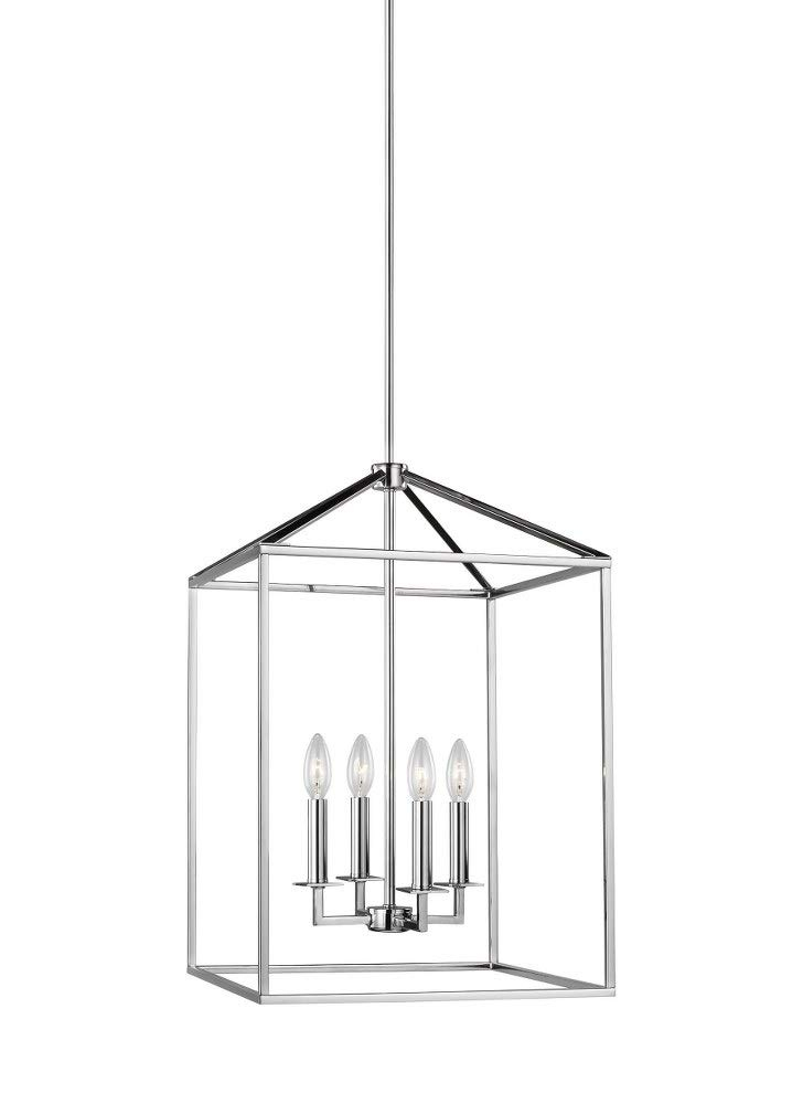 Lucius Pendant Light - Polished Nickel / 15.5"W
