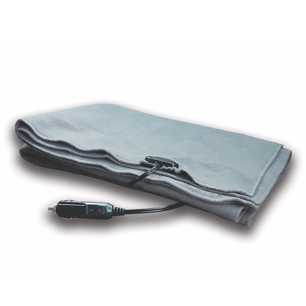 Schumacher Electric Heated Polar Fleece Lap Blanket, SA877, 64 Inch Cord, for Emergencies, Road Trips, Camping, and Tailgating, Plugs into 12 Volt DC Accessory Outlet