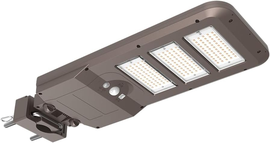 1 - Head LED Solar Powered Dusk to Dawn Outdoor Security Area Light with Motion Sensor