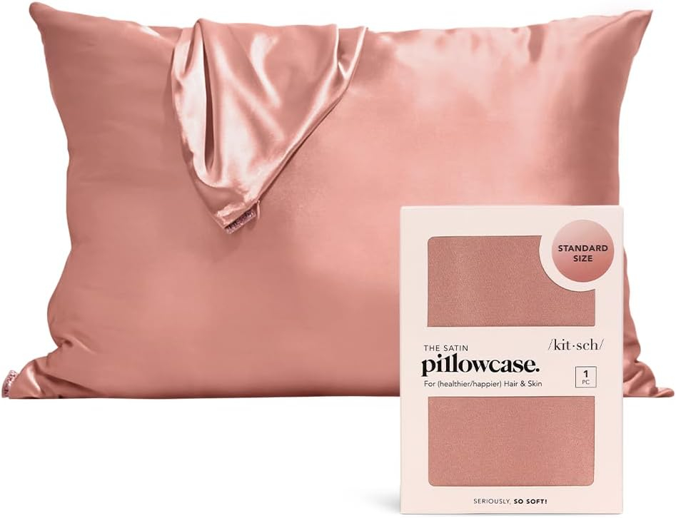 Satin Pillowcase - Terracotta by KITSCH