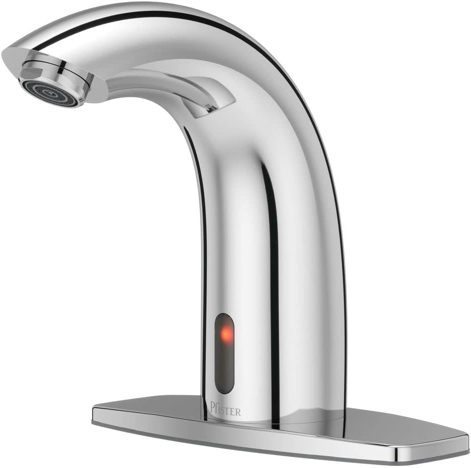 Polished Chrome Touchless Commercial Bathroom Faucet