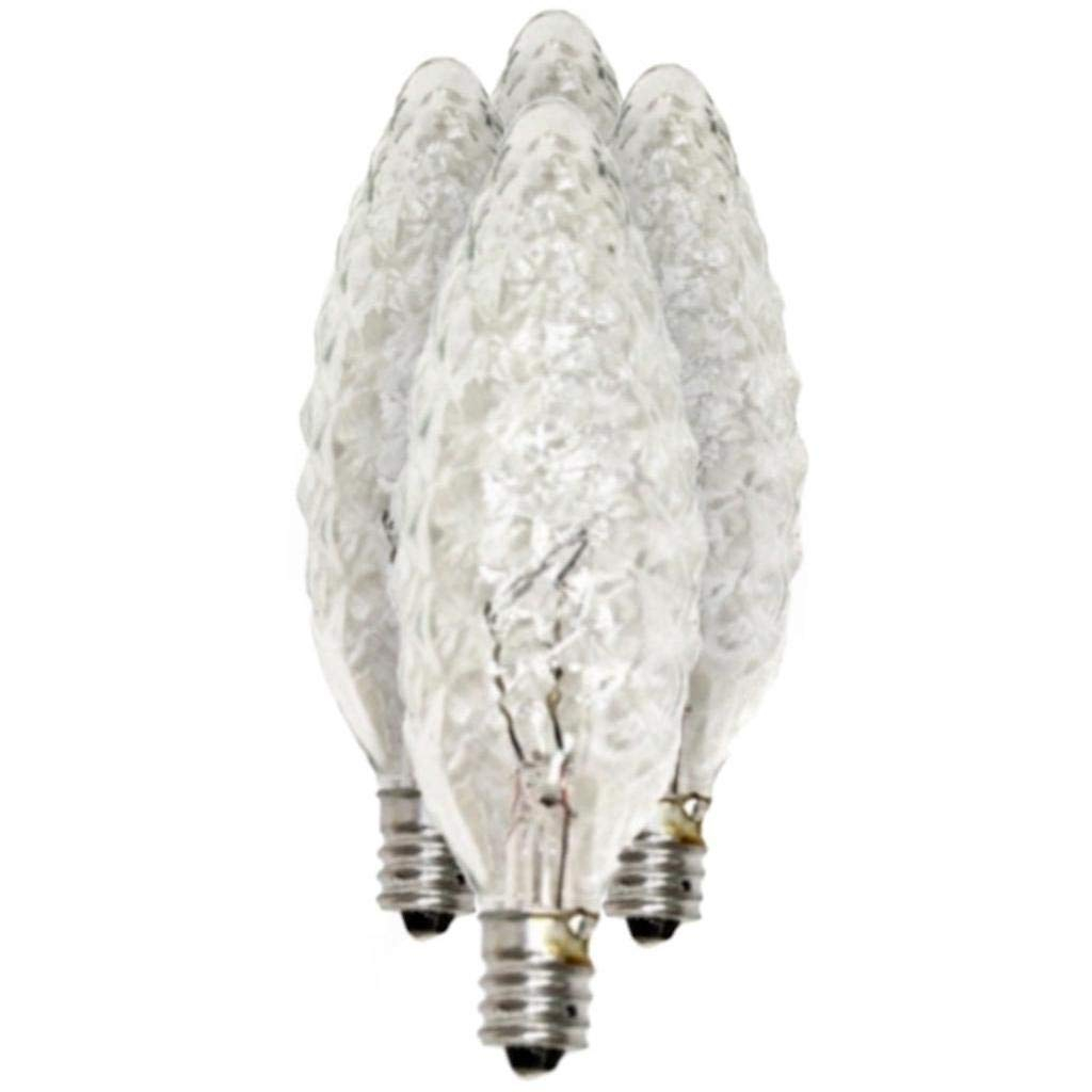 Clear Crystal Decorative Incandescent Torpedo Light Bulbs, 25 Watts