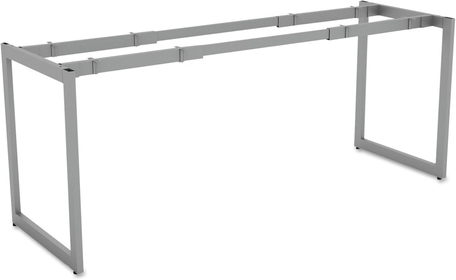 Alera Open Office Desk Series Adjustable O-Leg Desk Base, 47.25 to 70.78w x 23.63d x 28.5h, Silver