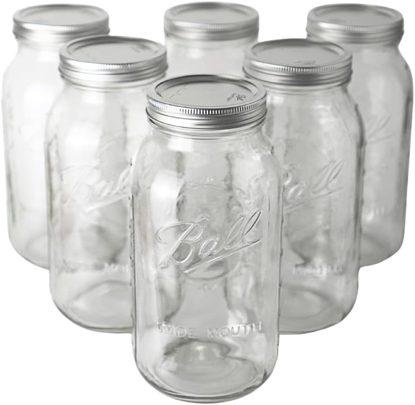 Ball Latch Jars, Glass Storage Jars, 3-Pack