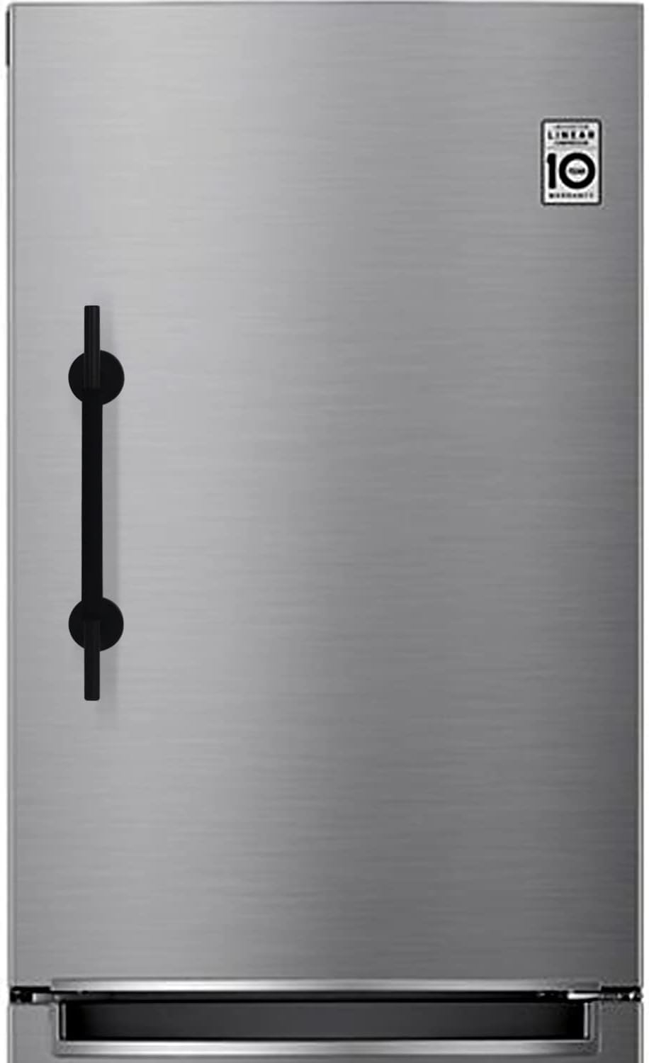 Magnetic Refrigerator Door Handle with Cover, Fridge Pull Handle Replacement Keep Appliance Clean from Fingerprints Liquid Oil Food Stain for Metal Machine Door - 1Pack Black