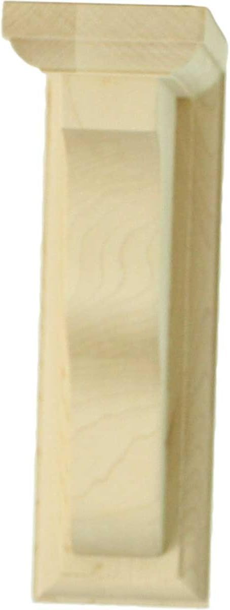 Ekena Millwork 2 1/4"W x 5"D x 7"H Hamilton Traditional Bracket, Rubberwood