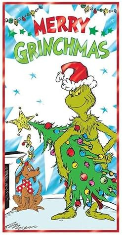 Dr. Seuss 'How the Grinch Stole Christmas' Metallic Foil Door Decoration (1ct)