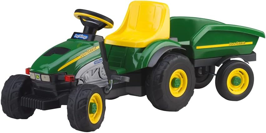 Peg Perego John Deere Farm Tractor and Trailer Pedal Ride-On