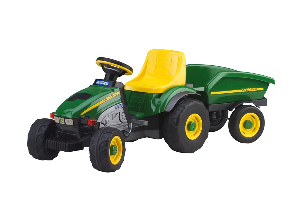 Peg Perego John Deere Farm Tractor and Trailer Pedal Ride-On