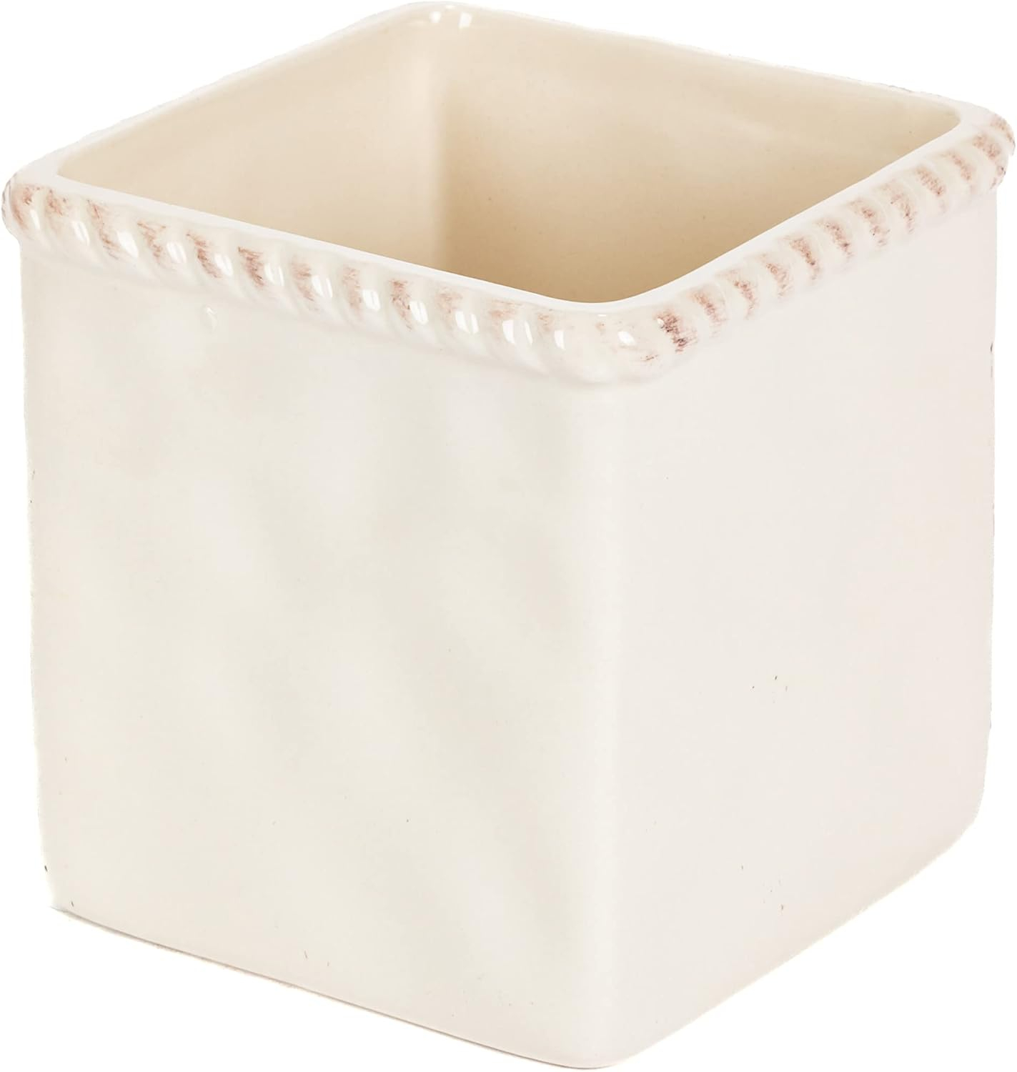 Park Hill Collection Park Hill Collection Acanthus Stoneware Flatware Caddy, Set Of 4 With Base (Set of 4)