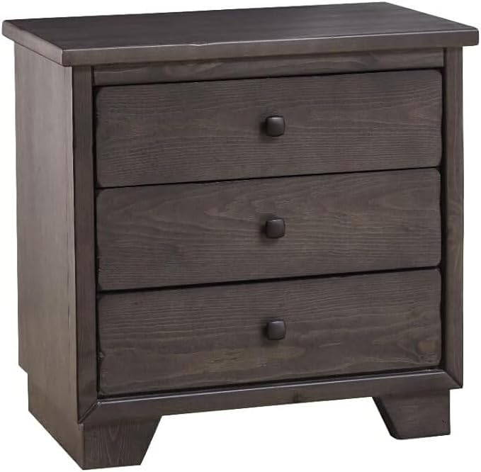 Progressive Furniture Diego Wood Nightstand in Storm Gray