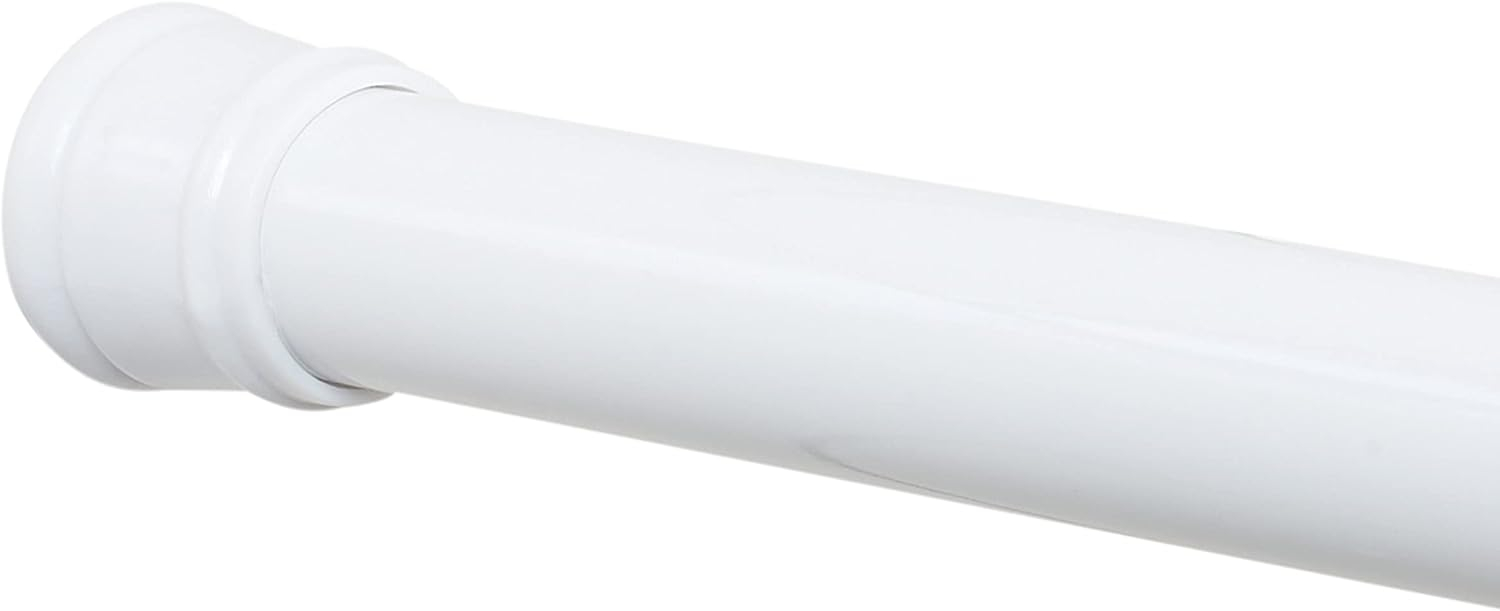Zenna Home Tension Stall Shower Rod, 27"-40", White
