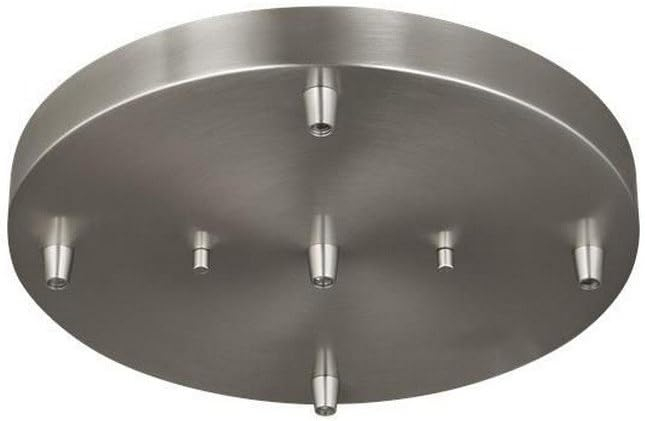 Generation Lighting 7449405-962 Towner Five Light Cluster Canopy, Brushed Nickel Finish