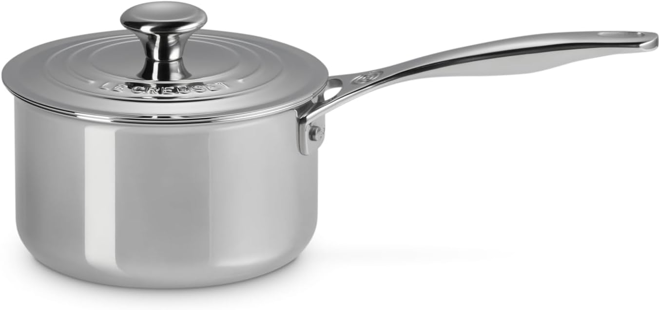 Le Creuset Stainless Steel Saucepan with Lid