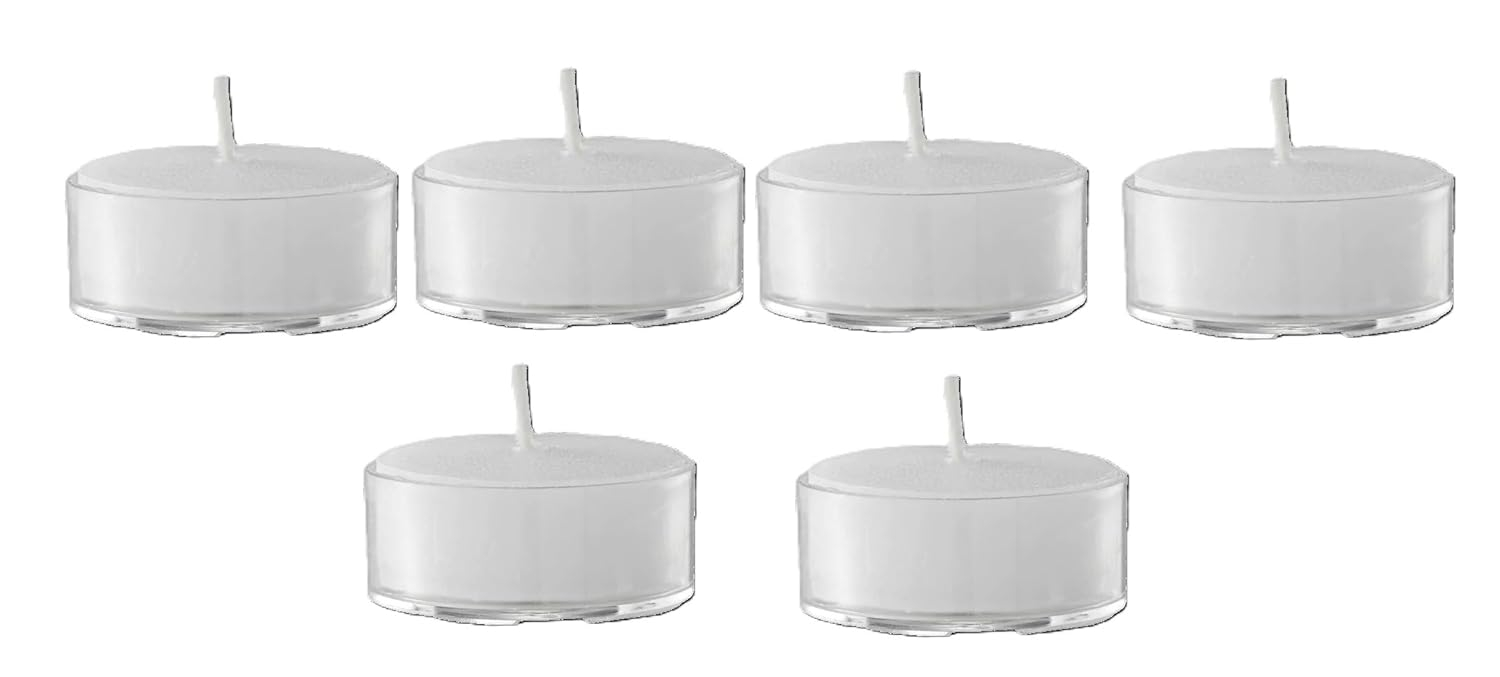 D'light Online 5 Hour Tealights In Clear Plastic Cups Pack of 125