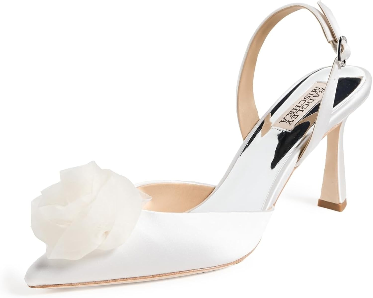 Badgley Mischka Women's CARLISE Pump, Soft White, 6.5