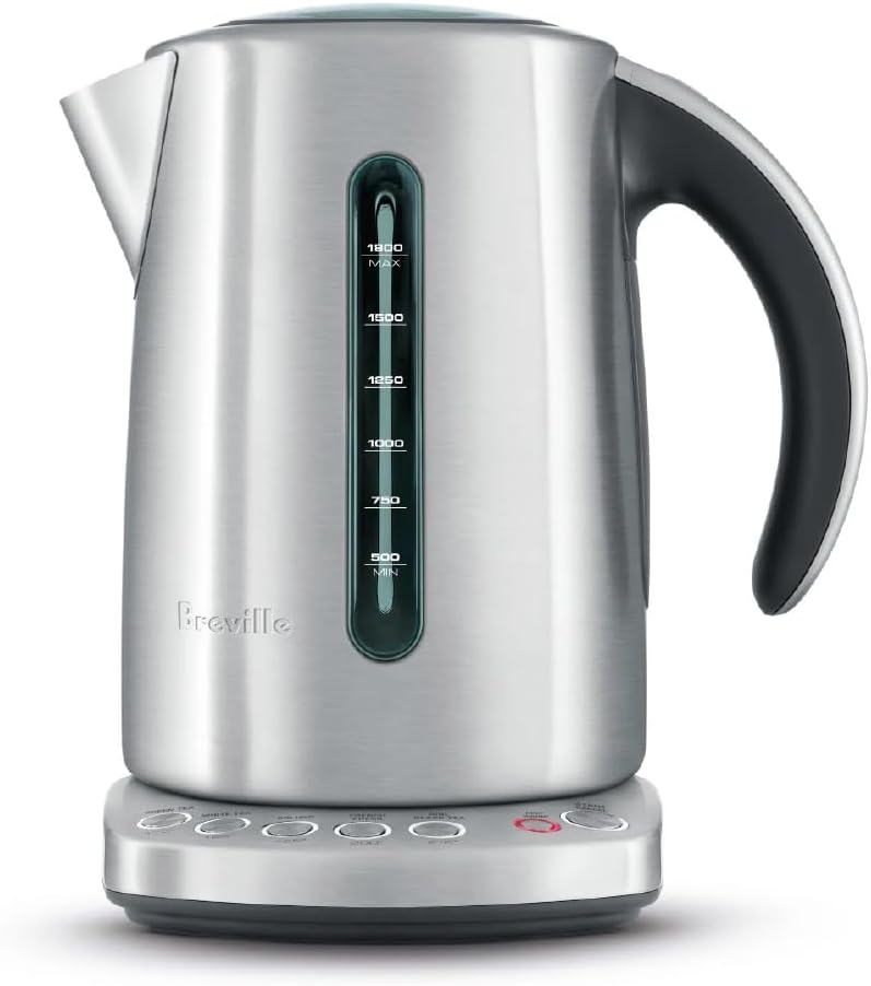 Breville IQ Electric Kettle, Brushed Stainless Steel, BKE820XL, 7.5 Cups,Silver