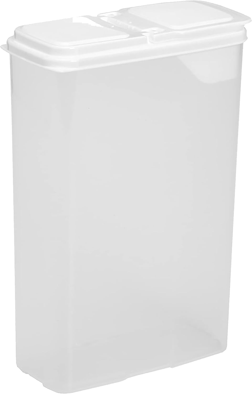 Clear BPA-Free Plastic Food Storage Dispensers Set with Flip Top Lid