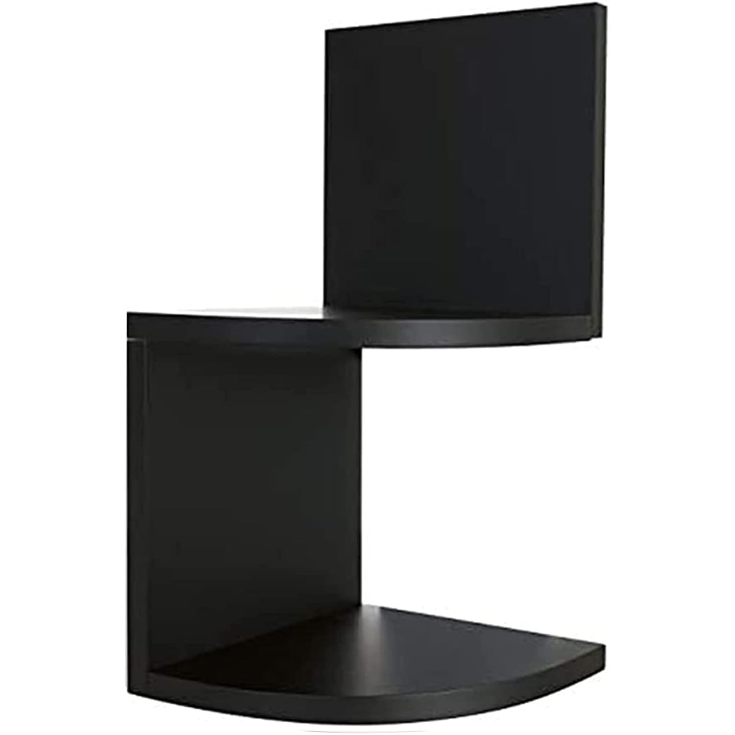 Kiera Grace Kieragrace Retro Set of 2 Count Floating-Shelves, Black, 2